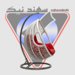 تاب آویز مکرومه سهند نیک با کوسن قرمز و پایه فلزی - تولید تبریز