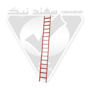 نردبان پروفیل دیواری تک طرفه 16طبقه