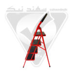 نردبان 4 پله ی کفه پهن بزرگ