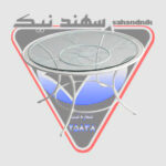 میز گرد فلزی سفید سهند