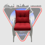 صندلی باغی فلزی تک‌نفره مدل خورشیدی